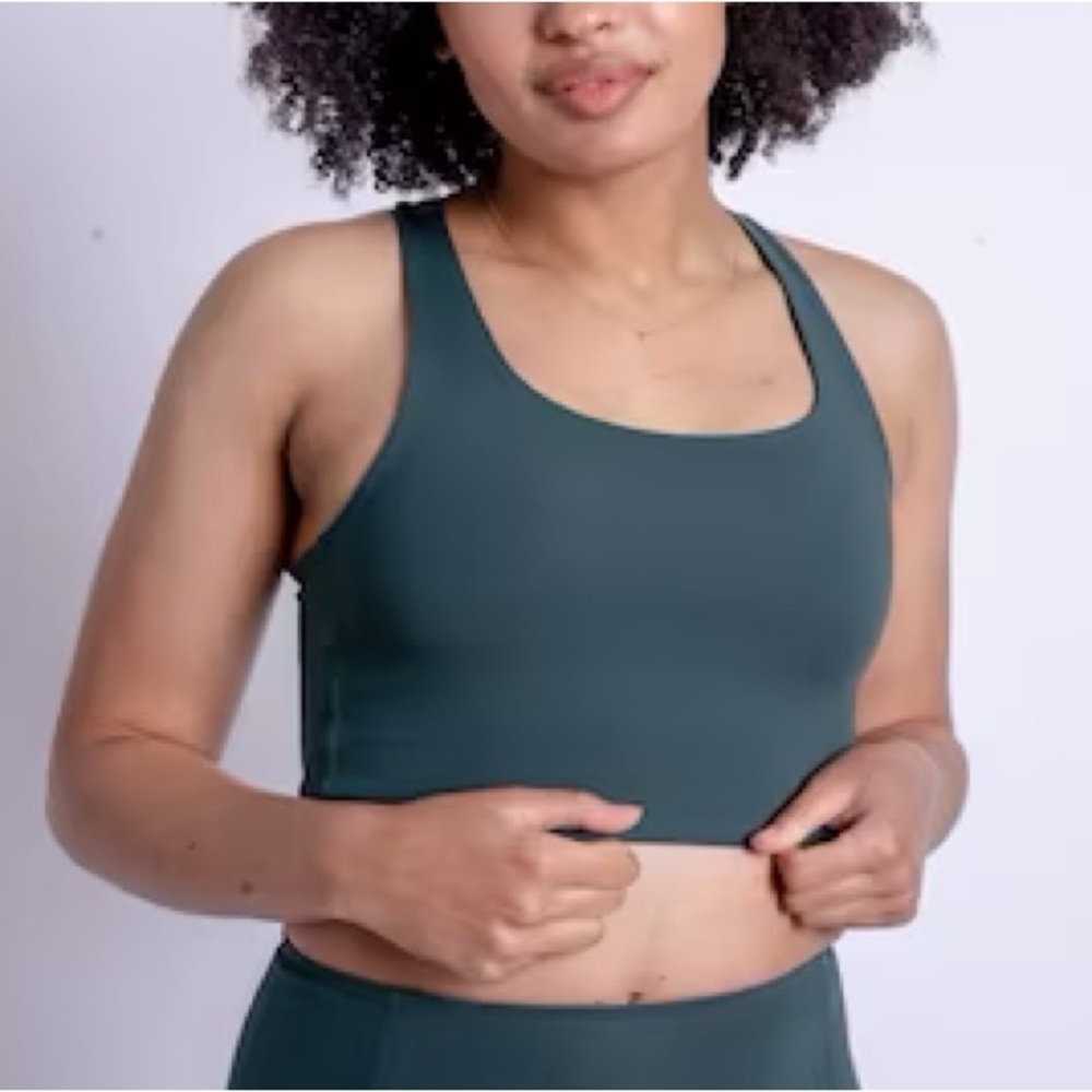 Girlfriend Collective Athletic Sports Teal Green Bra - S